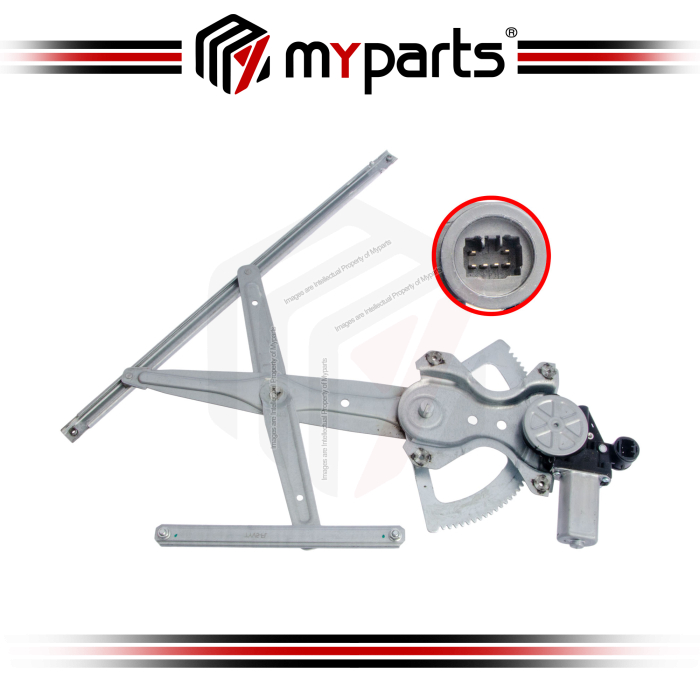 Myparts Toyota Camry ACV30 2002~2006 Front (6 Pins Motor) Electric Power Window Gear Regulator Door | RH Right Hand (Driver Side)