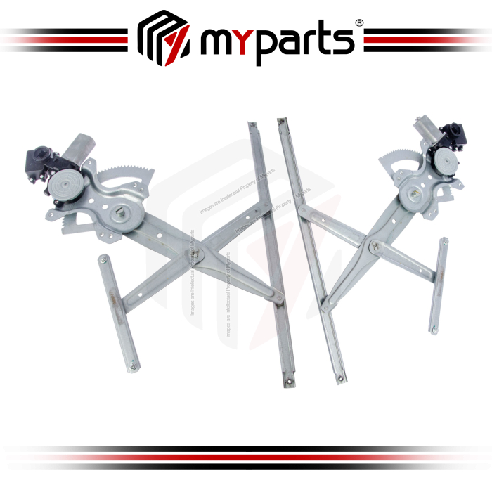 Myparts Toyota Camry ACV40 2006~2012 Front (With Motor) Electric Power Window Gear Regulator Door | Set LH Left Hand Side + RH Right Hand Side