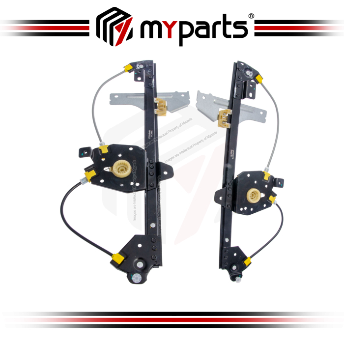 Myparts Fits Peugeot T87 5008 2009~2017 Rear (No Motor) Electric Power Window Gear Regulator Door | Set LH Left Hand Side + RH Right Hand Side