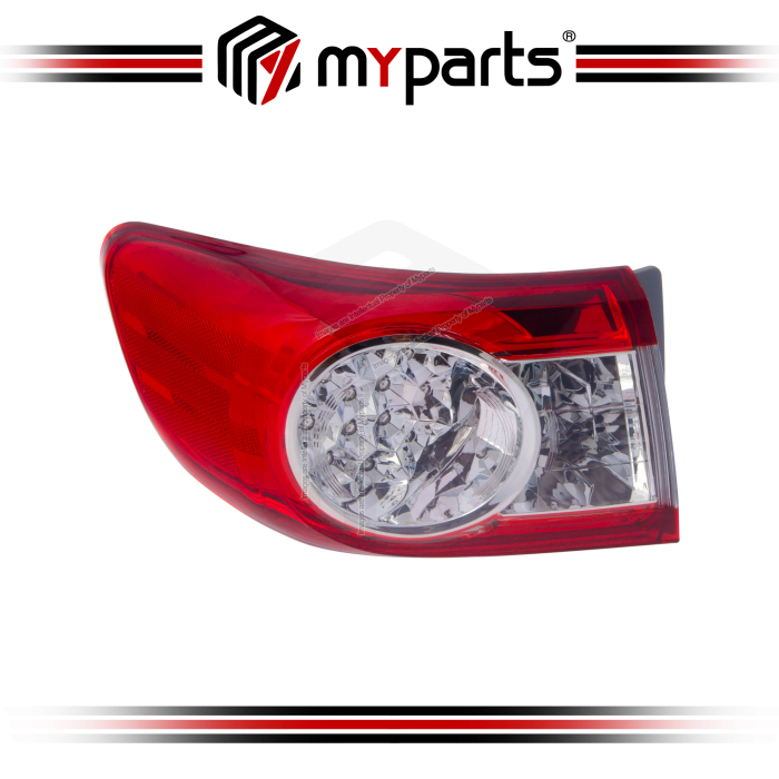 Myparts Fits Toyota Corolla Altis E140 Facelift 2010~2013 LED Outer Taillamp Tail Lamp Tail Light Rear Light | LH Left Hand (Passenger Side)
