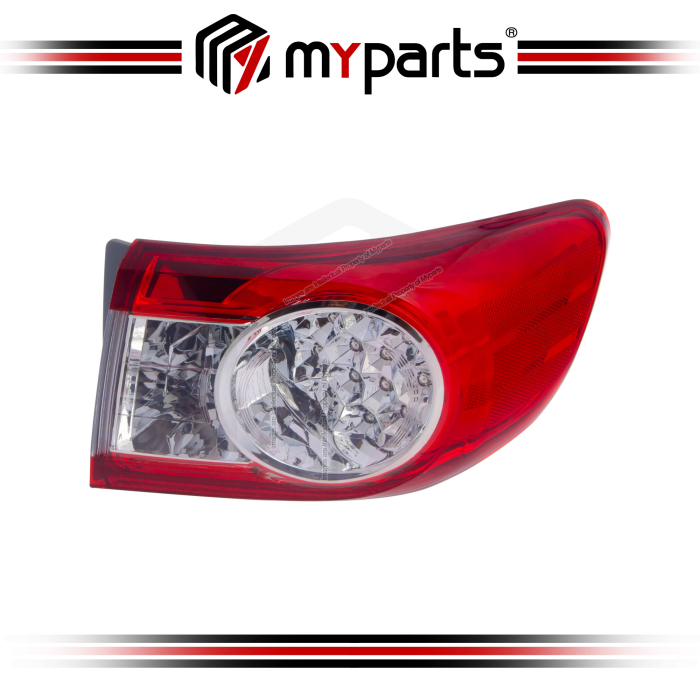 Myparts Fits Toyota Corolla Altis E140 Facelift 2010~2013 LED Outer Taillamp Tail Lamp Tail Light Rear Light | RH Right Hand (Driver Side)