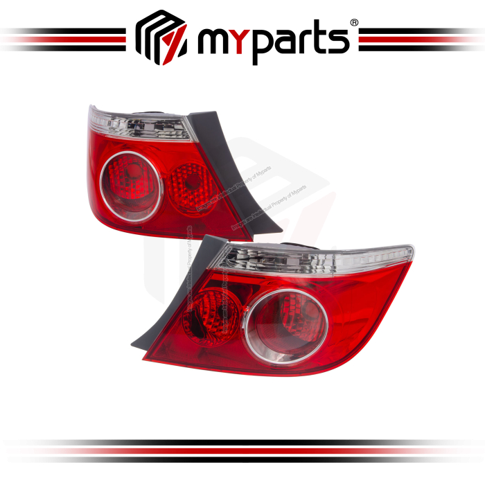 Myparts Fits Honda City SEL GD Series 2006~2008 Outer Taillamp Tail lamp Taillight Tail Light Rear | Set LH Left Hand Side + RH Right Hand Side