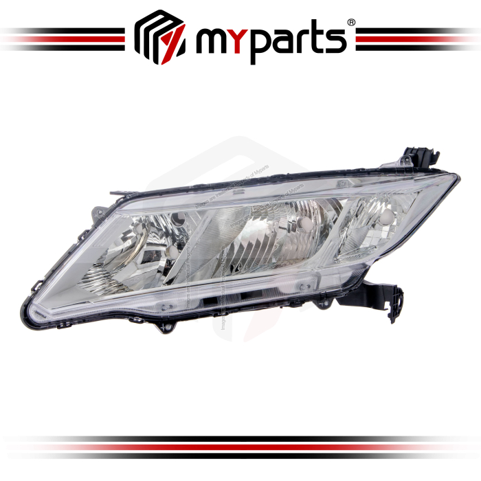 Myparts Fit Honda City Sedan GM 2014~2017 T9A (Chrome) Head Lamp Head Light Front Headlamp Headlight | LH Left Hand (Passenger Side)