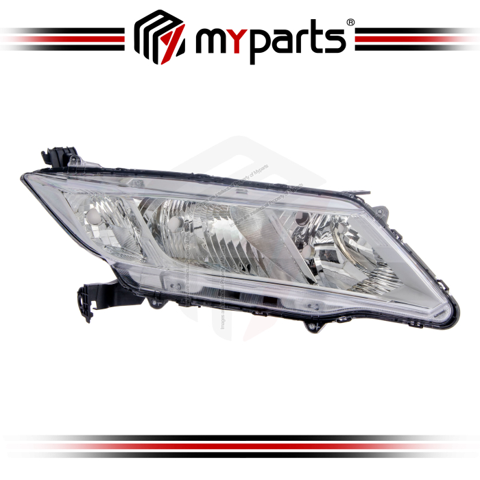 Myparts Fit Honda City Sedan GM 2014~2017 T9A (Chrome) Head Lamp Head Light Front Headlamp Headlight | RH Right Hand (Driver Side)