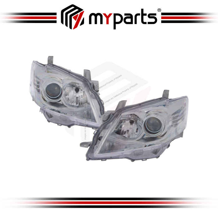 Myparts Fits Toyota Camry ACV40 2009~2012 (HID Type) Head Lamp Head Light Front | Set LH Left Hand Side + RH Right Hand Side