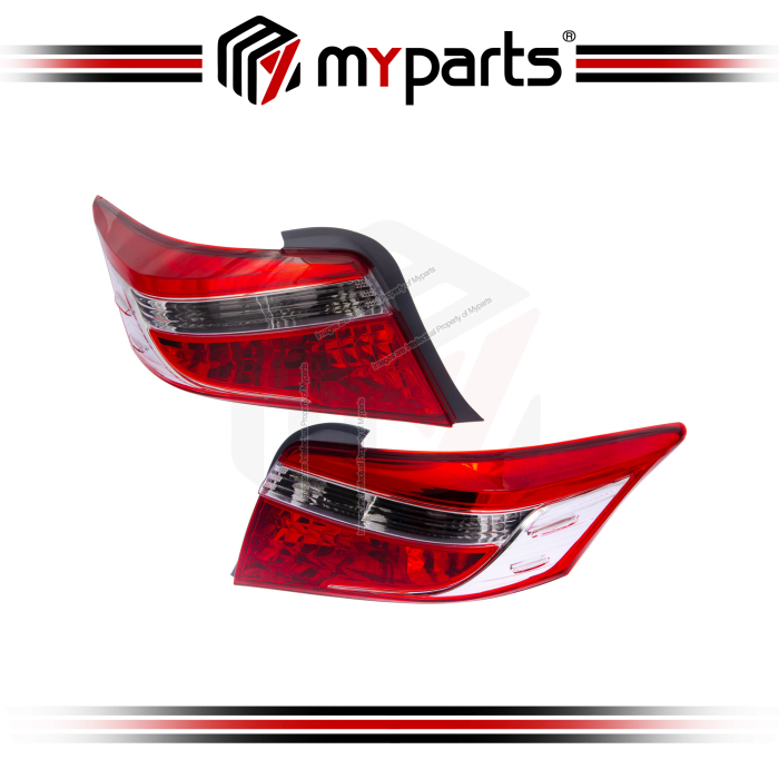 Myparts Fits  Toyota Vios NCP150 2013~2018 Taillamp Tail Lamp Taillight Tail Light Rear Lamp | Set LH Left Hand Side + RH Right Hand Side