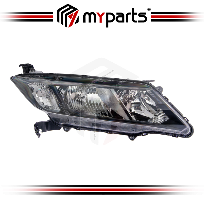 Myparts Fit Honda City Sedan GM 2014~2017 T9A (Smoke) Head Lamp Head Light Front Headlamp Headlight | RH Right Hand (Driver Side)