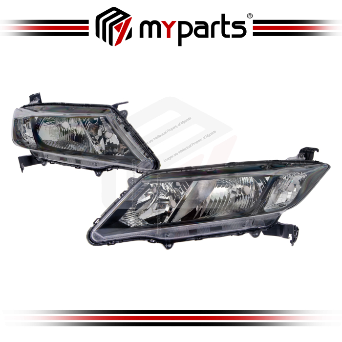 Head Light Black (China) (Set LH+RH)