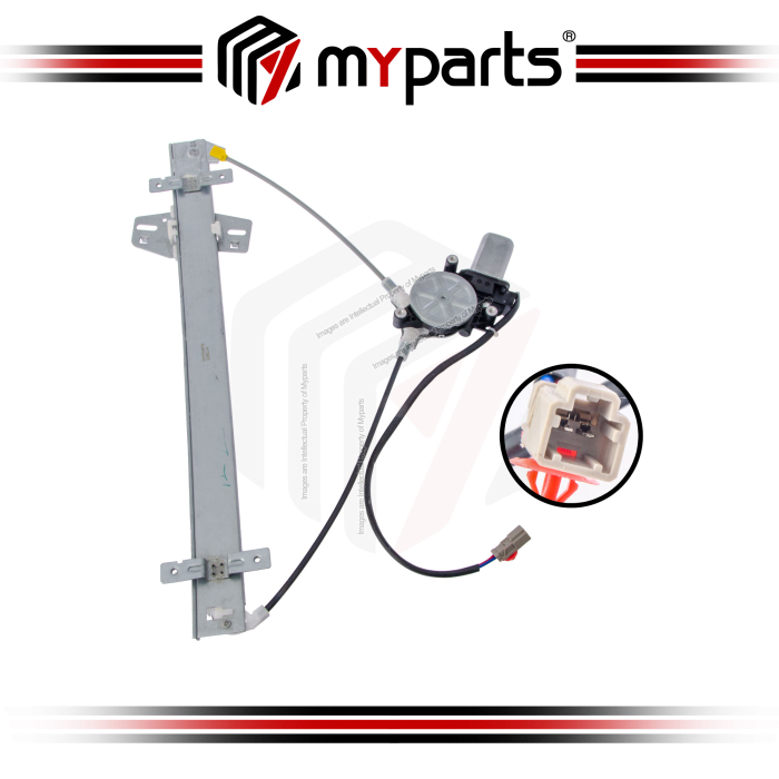 Myparts Fits Honda Odyssey RA6-9 2000~2004 | FRONT (2Pins Motor) Power Electric Window Gear Regulator | LH Left Hand (Passenger Side)