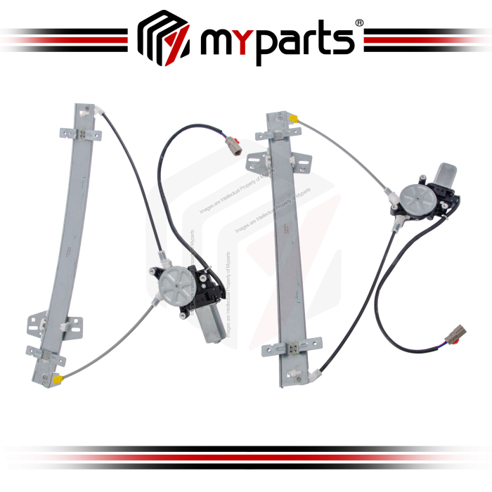 Myparts Fits Honda Odyssey RA6-9 2000~2004 | FRONT (With Motor) Power Electric Window Gear Regulator | Set LH Left Hand Side + RH Right Hand Side