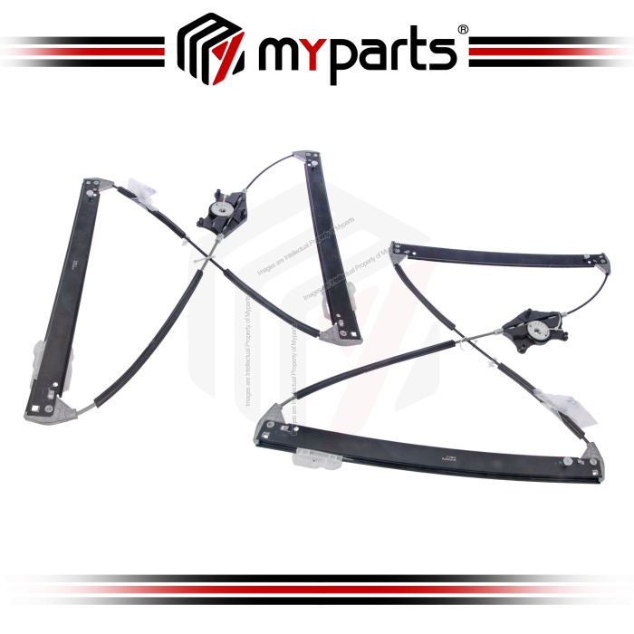 Myparts Fits Audi A8 4H 2010~2017 | Front (No Motor) Electric Power Window Gear Regulator Door | Set LH Left Hand Side + RH Right Hand Side