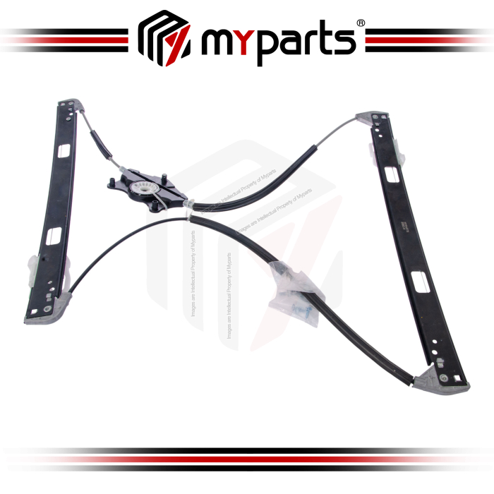 Myparts Fits Audi Q7 4L 2005~2015 | FRONT (No Motor) Power Electric Window Gear Regulator Door | LH Left Hand (Passenger Side)