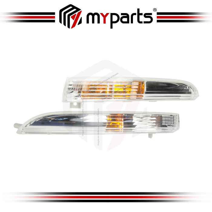 Bar Light / Bumper Lamp Clear Lens (Set LH+RH)