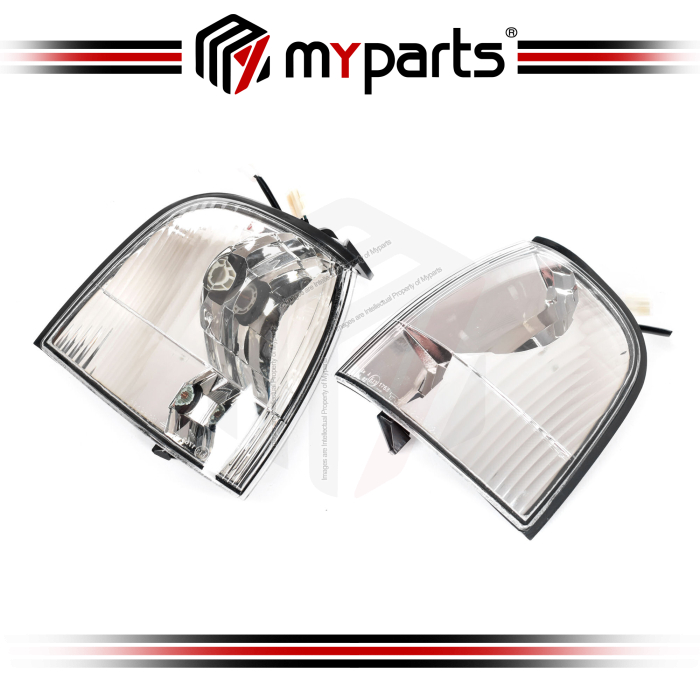 TYC Fits Ford Ranger PH Ute 2003-2006 | Corner Light Park Indicator Lamp | Pair of LH Left Hand (Passenger Side) + RH Right Hand (Driver Side)