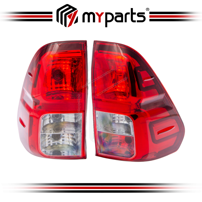 TYC Fits Toyota Hilux 2015~2020 | Tail Lamp Tail Light TailLamp Taillight Rear Lamp | Pair LH LHS Left (Passenger) + RH RHS Right (Driver)