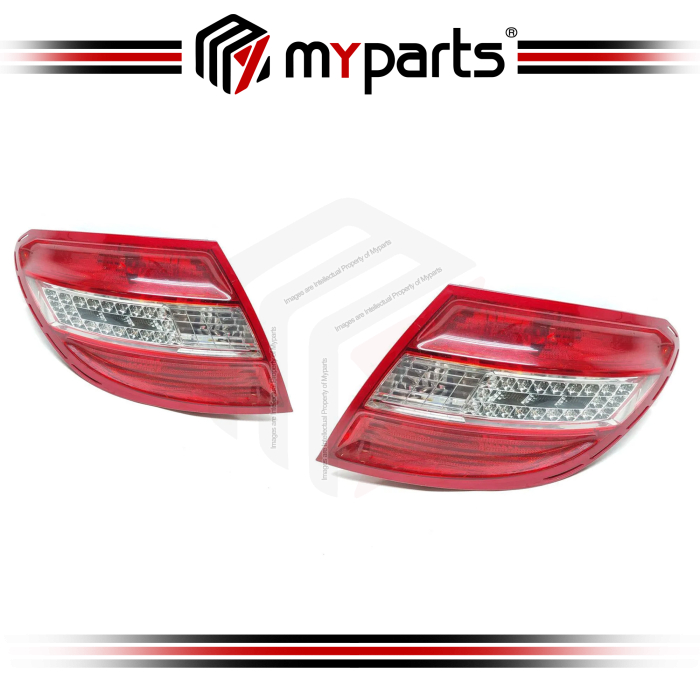 Tail Light SEDAN  WITH LED  CLEAR REVERSE LENS (Set LH+RH)