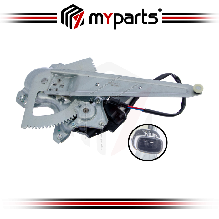 Myparts Fits Mitsubishi Pajero Sport PB KG KH 2009-2015 (With Motor) Power Window Gear Regulator | RH Right Hand (Driver Side)