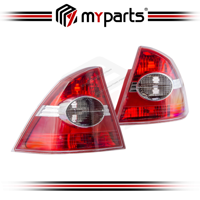 Myparts Ford Focus Sedan 2005 - 2008 Tail Lamp Tail Light TailLamp Taillight Rear Lamp | Pair LH LHS Left (Passenger) + RH RHS Right (Driver)