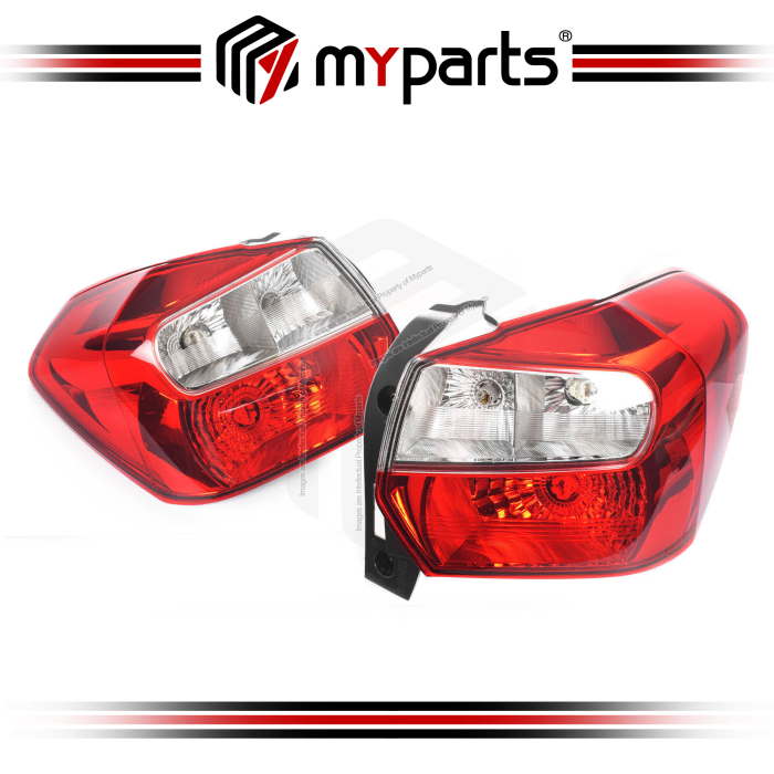 TYC Fits Subaru XV 2012-2015 Taillamp Tail Lamp Rear Taillight Tail Light | Pair LH Left Hand (Passenger) + RH Right Hand (Driver)