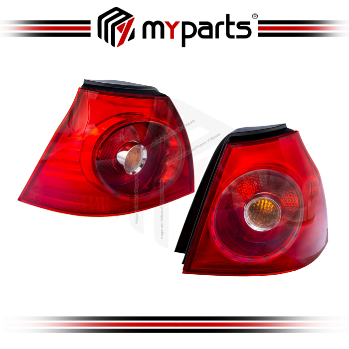TYC Fits Volkswagen VW Golf /GT/ GTI MK5 2004-2008 | Taillights Tail Lights Rear Lamps | Pair LH Left Hand (Passenger) + RH Right Hand (Driver)