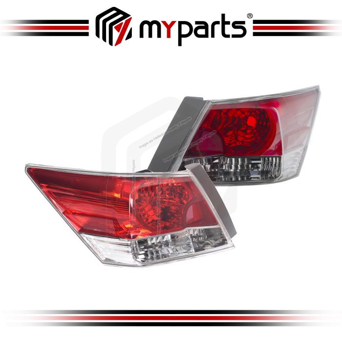 TYC Fits Honda Accord Sedan CP 2008-2013 | Taillight Tail Light Rear Lamp | Pair LH Left Hand (Passenger) + RH Right Hand (Driver)