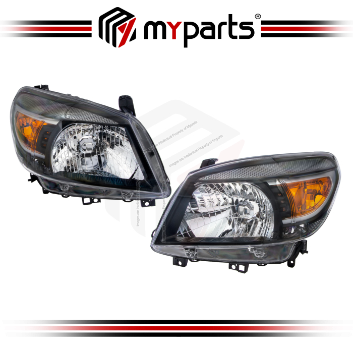 TYC Fits Ford Everest Third Model 2009-201| Headlight Head Light Front Lamp | Pair of LH Left Hand (Passenger) + RH Right Hand (Driver)