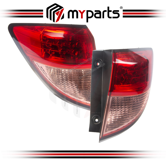 TYC Fits Honda HRV HR-V 2015~2018 | Taillight Outer Tail Light Rear Lamp Outer T7A (3 x 3 LEDs on Top) | Pair of LH LHS Left Hand + RH RHS Right Hand