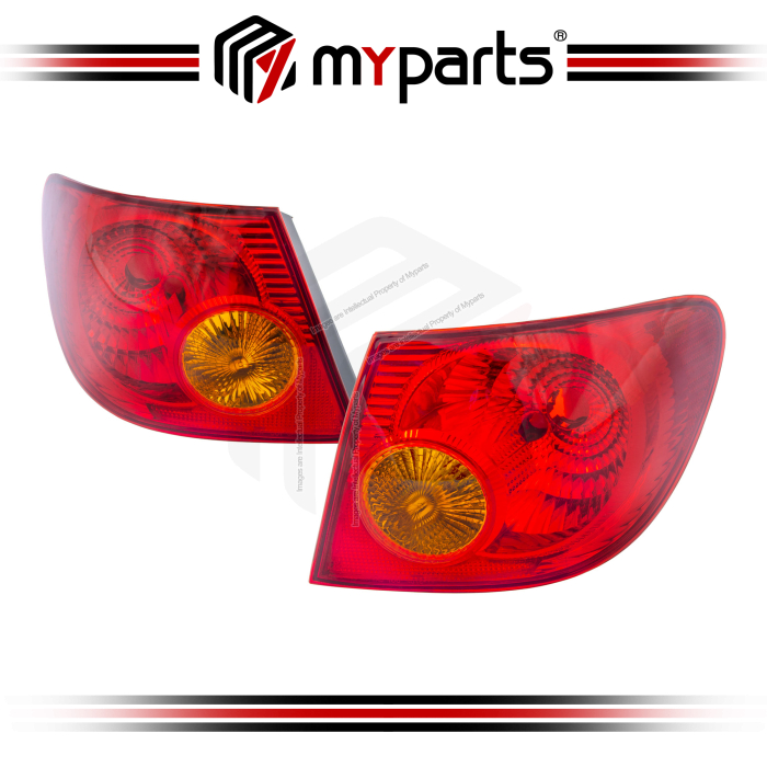 TYC Toyota Corolla Altis E120 Series Sedan 2001~2003 | Taillight Tail Light Outer Rear Lamp | Pair LH Left Hand + RH Right Hand