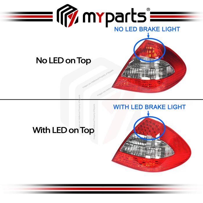 TYC Fits Mercedes Benz E Class W211 Sedan 2006~2009 | Taillight Tail Light Rear Lamp (Non LED Type) | Pair of LH Left Hand + RH Right Hand