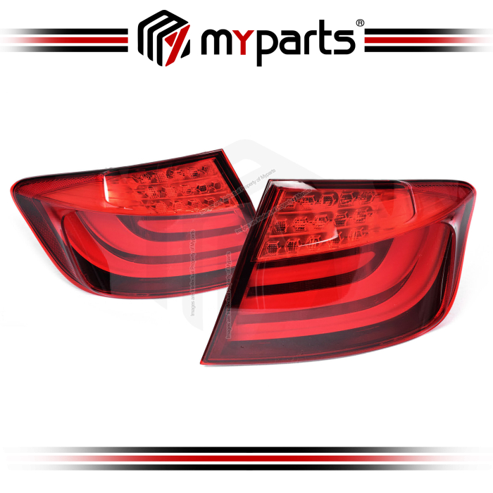 TYC Fits BMW M5 / 5 Series F10 2010-2013 Sedan | Taillight Tail Light Rear Lamp (With LED Type) | Pair of LH Left (Passenger) + RH Right (Driver)