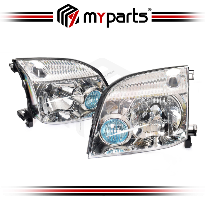 TYC Nissan X-Trail Xtrail T30 2001~2013 Head Lamp Head Light Headlamp Headlight Front (No HID)| Pair LH Left Hand Kiri + RH Right Hand Kanan