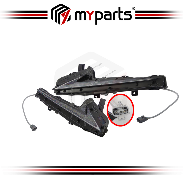 TYC Taiwan Lexus IS250 IS300 IS350 2013~2016 Full LED Daytime Front Running Light Lamp | Set LH Left Hand Side + RH Right Hand Side