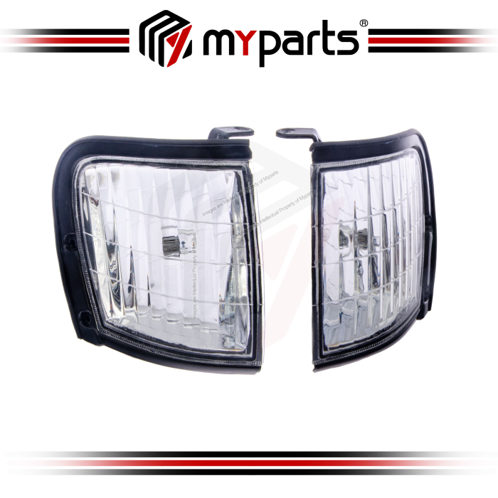 TYC Fits Isuzu Rodeo Invader TFR 2001~2003 Crystal Corner Lamp Turn Indicator Signal Light Light | Set LH Left Hand Side + RH Right Hand Side