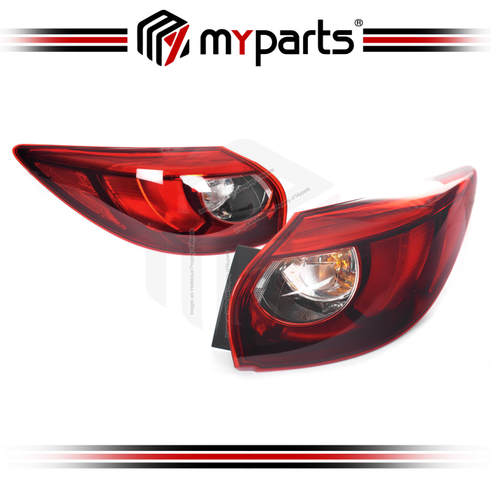 TYC Mazda CX-5 CX5 KE Suv Wagon 2012~2017 Tail LampTail Light Taillight Taillamp Outer Rear (With LED) Lampu Belakang | Pair LH Left + RH Right