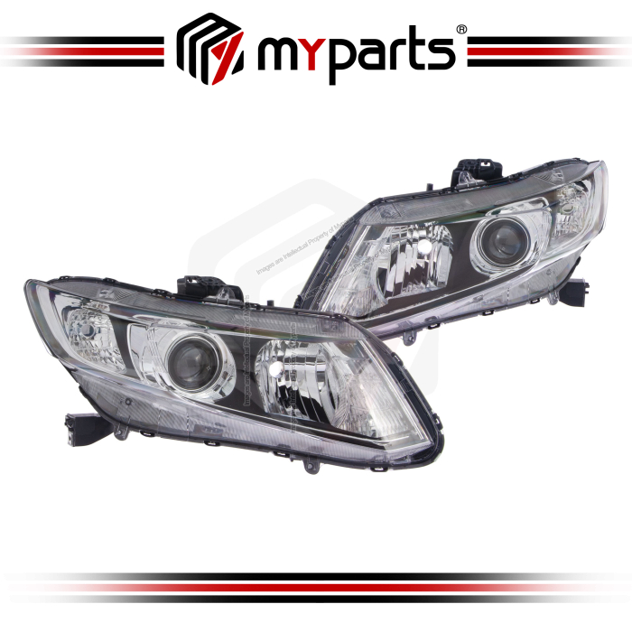 Myparts Honda Civic FB 2012~2016 TRO TR0 (2.0 HID) Head Lamp Headlamp Head Light Lamp | Set LH Left Hand Side + RH Right Hand Side