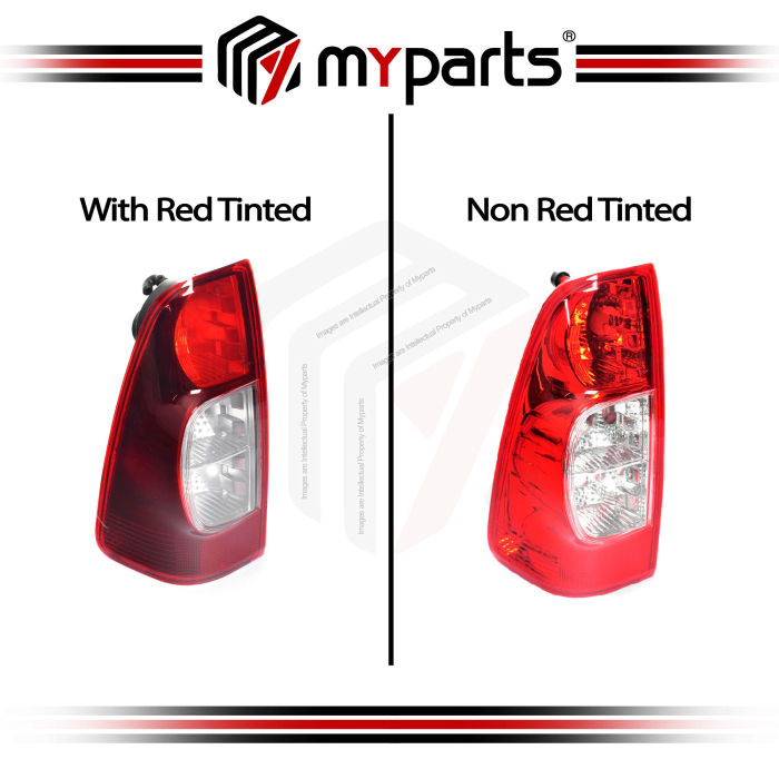 TYC Fits Isuzu DMAX D-Max Pickup Ute 2007-2012 | Taillight Tail Light Rear Lamp (Dark Red Tinted) | Pair of LH Left (Passenger) + RH Right (Driver)