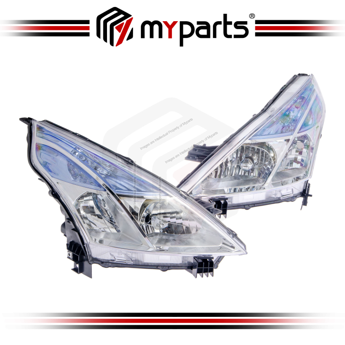 Myparts Fits Nissan Teana J32 Series 2009~2013 (HID Spec) Headlight Head Light Front HeadLamp Head Lamp | Set LH Left Side + RH Righ Hand