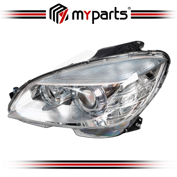 TYC Fits Mercedes Benz C Class W204 2007~2011 Sedan / Wagon | Headlight Head Light Front Lamp (Xenon, Non Adaptive) | LH Left Hand (Passenger Side)