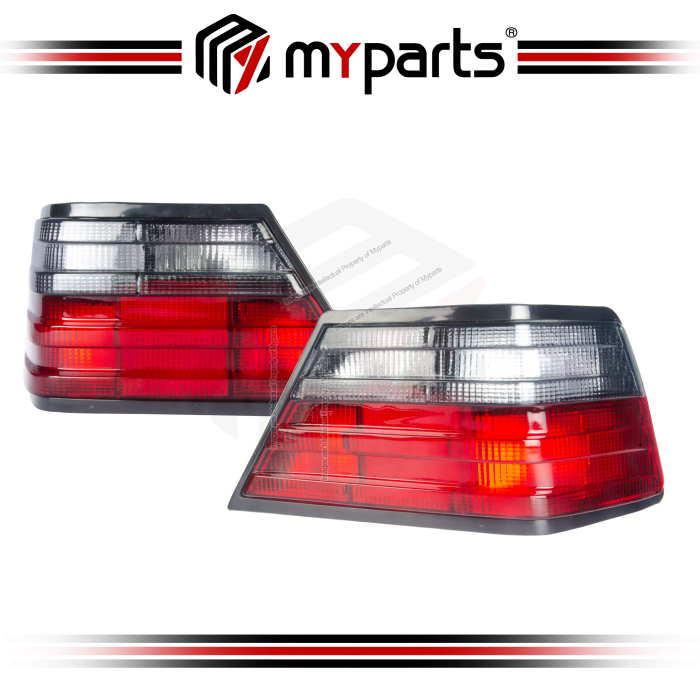 TYC Fits Mercedes Benz E Class W124 Sedan 1985~1996 | Tail Lamp Tail Light Taillamp Taillight Rear | Pair of LH Left Hand + RH Right Hand
