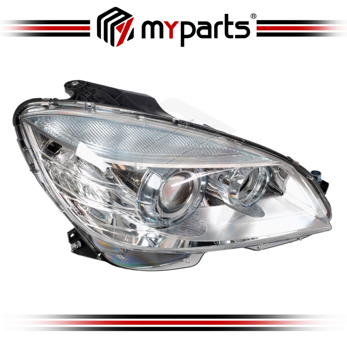 TYC Fits Mercedes Benz C Class W204 2007~2011 Sedan / Wagon | Headlight Head Light Front Lamp (Xenon, Non Adaptive) | RH Right Hand (Driver Side)