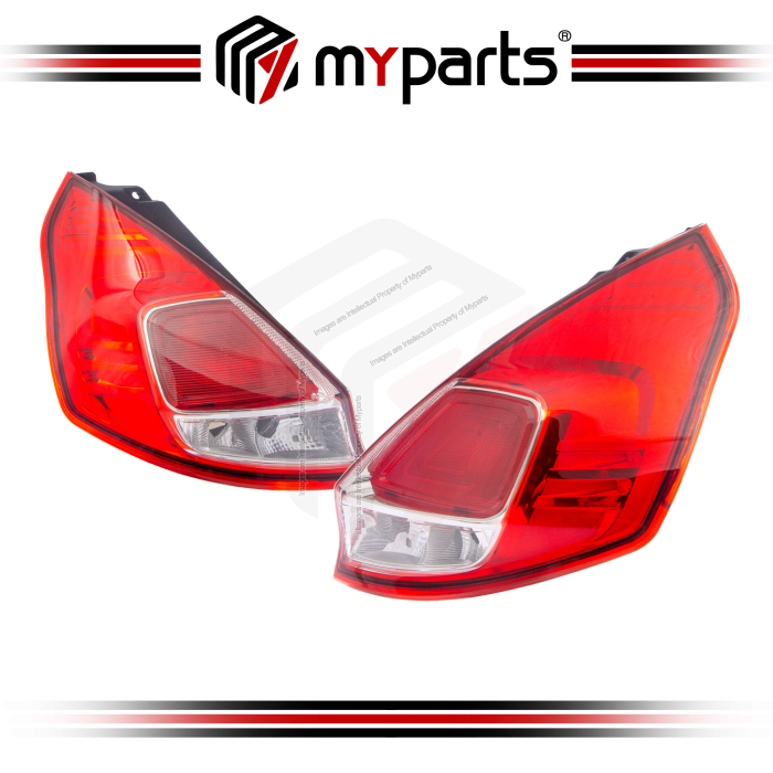 TYC Taiwan Ford Fiesta 1.0 2013~2016 Hatchback | Taillamp Taillight Lamp Rear Tail Lamp Tail Light | Set LH Left Hand Side + RH Right Hand Side