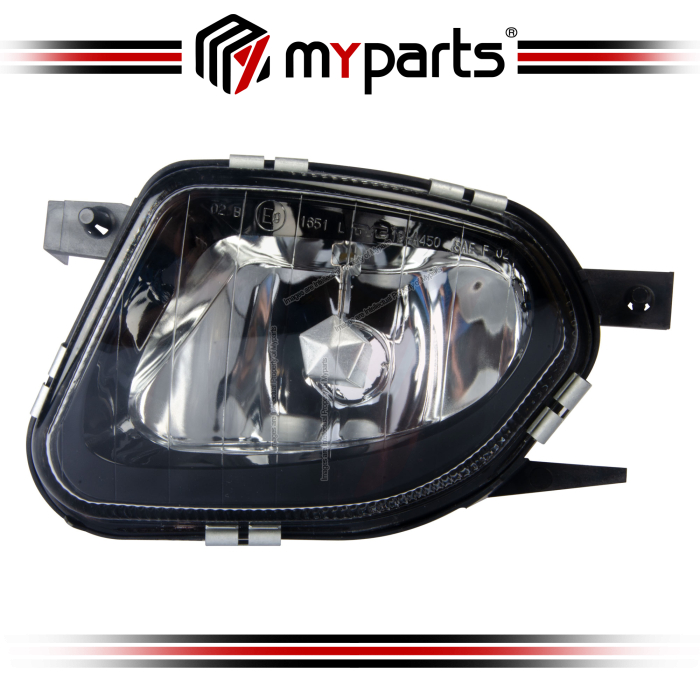 TYC Fits Mercedes Benz E Class Sedan Wagon W211 2002~2006 | Foglight Fog Light Spot Lamp (Black, Not For AMG) | LH LHS Left Hand (Passenger Side)