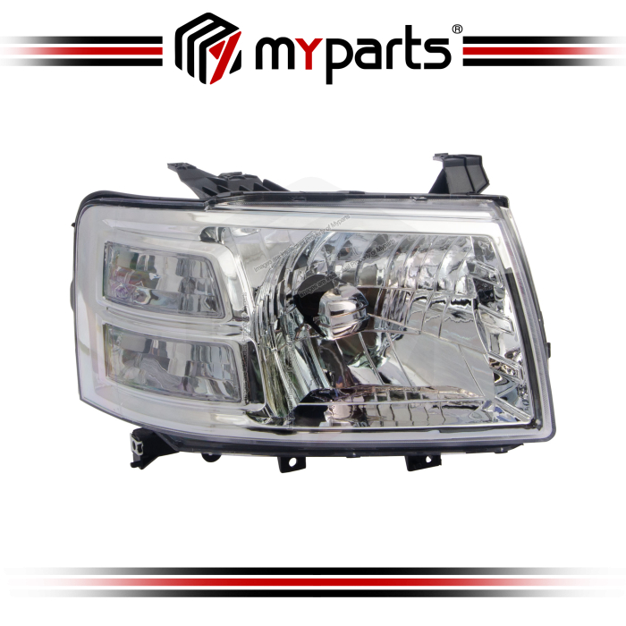 Myparts Fits Ford Ranger PJ Ute 2006~2009 | Headlight Head Light Front Lamp (Chrome) | RH RHS Right Hand (Driver Side)