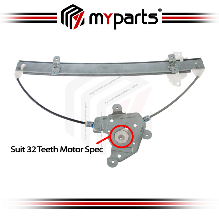 Myparts Fits Hyundai ATos Hatch 2001~2007 | FRONT Electric Power Window Regulator (No Motor) | LH Left Hand (Passenger Side)