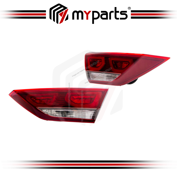 TYC Fits Hyundai Elantra 2.0 2016~2018 Inner (LED) Tail Lamp Taillamp Tail Light Taillight Rear | Set LH Left Hand Side + RH Right Hand Side