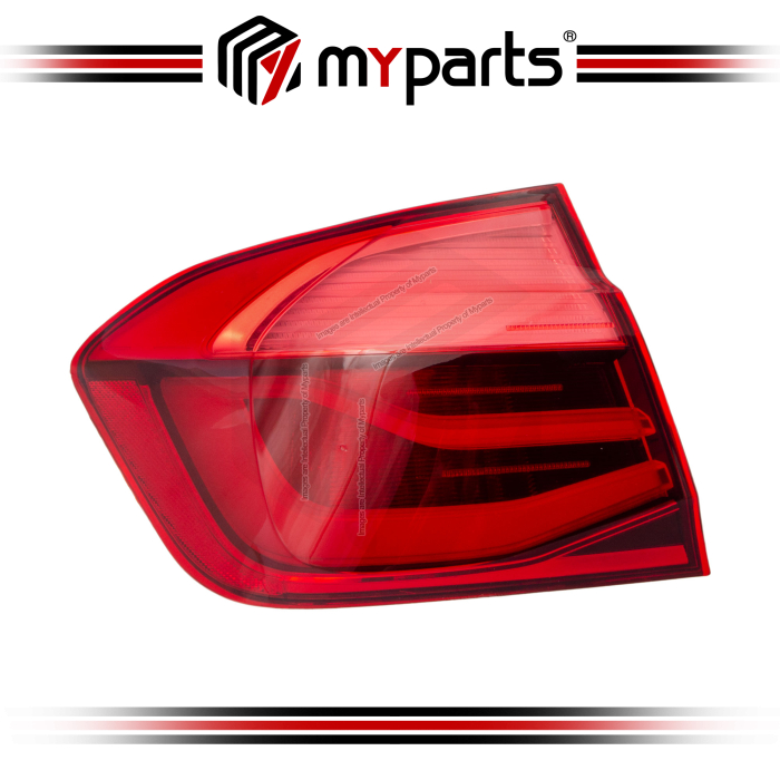 TYC Taiwan BMW 3 Series F30 LCI Sedan 2015~2019 Outer Tail Lamp Tail Light Rear (With LED)  Taillamp Taillight Rear | LH Left Hand (Passenger Side)