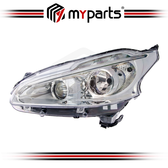 TYC Taiwan Fits Peugeot 208 2012~2015 2 / 4 Door Hatch Headlamp Head Lamp Headlight Head Light Front | LH Left Hand (Passenger Side)