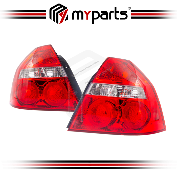 TYC Taiwan Fits Chevrolet Aveo SEDAN 2006~2009 | Tail lamp Taillamp Tail Light Tail Light Rear | Set LH Left Hand Side + RH Right Hand Side