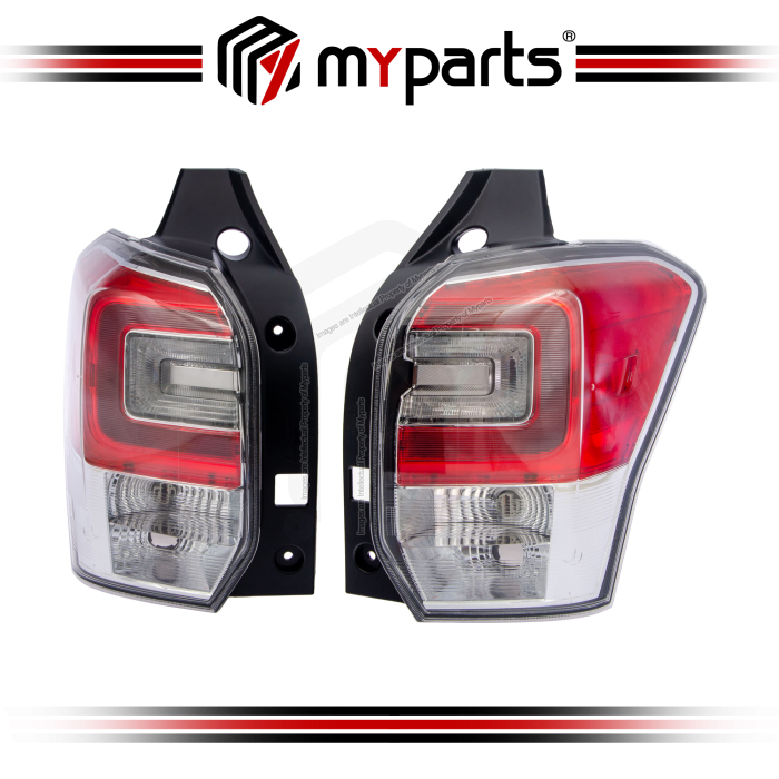 TYC Taiwan Fits Subaru Forester SJ Facelift 2016-2018 | LED Taillamp Tail Lamp Taillight Tail Light Rear | Set LH Left Hand Side + RH Right Hand Side