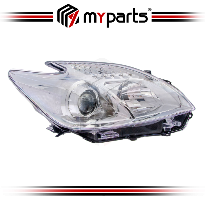 TYC Fits Toyota Prius ZVW30 2009~2015 (1 Projector, Halogen, Chrome) Headlamp Head Lamp Head Light | RH Right Hand (Driver Side)